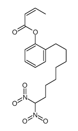 [2-(8,8-dinitrooctyl)phenyl] but-2-enoate Structure