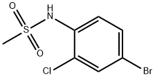 N-(4-溴-2-氯苯基)甲磺酰胺结构式