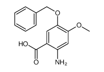 2-氨基-5-苄氧基-4-甲氧基苯甲酸结构式