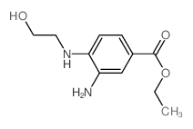Ethyl 3-amino-4-[(2-hydroxyethyl)amino]benzoate Structure