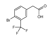 2-(4-Bromo-3-(trifluoromethyl)phenyl)acetic acid Structure