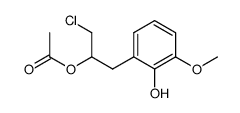 2-(2-acetoxy-3-chloro)propyl-6-methoxyphenol结构式