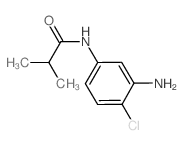 N-(3-氨基-4-氯苯基)-2-甲基丙酰胺结构式