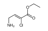 ethyl 4-amino-2-chlorobut-2-enoate结构式