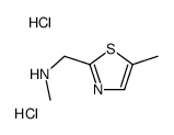 N-Methyl-1-(5-methyl-1,3-thiazol-2-yl)methanamine dihydrochloride Structure