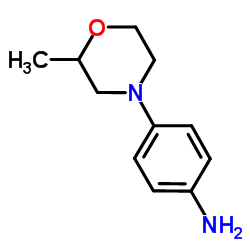 4-(2-Methyl-4-morpholinyl)aniline结构式