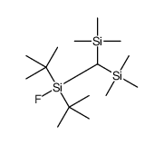 bis(trimethylsilyl)methyl-ditert-butyl-fluorosilane Structure