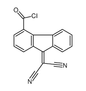9-(dicyanomethylidene)fluorene-4-carbonyl chloride结构式