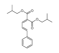 bis(2-methylpropyl) 2-cinnamylidenepropanedioate结构式