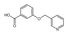 3-(吡啶-3-基甲氧基)苯甲酸结构式