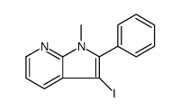 3-IODO-1-METHYL-2-PHENYL-1H-PYRROLO[2,3-B]PYRIDINE结构式
