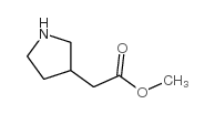 2-(吡咯烷-3-基)乙酸甲酯结构式
