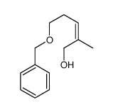 2-methyl-5-phenylmethoxypent-2-en-1-ol结构式