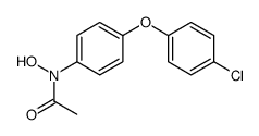 N-[4-(4-chlorophenoxy)phenyl]-N-hydroxyacetamide结构式