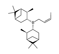 (Z)-(-)-crotylbis(isopinocampheyl)borane Structure