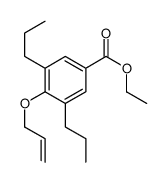 ethyl 4-prop-2-enoxy-3,5-dipropylbenzoate结构式