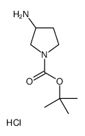 (R)-3-氨基吡咯烷-1-羧酸叔丁酯盐酸盐结构式