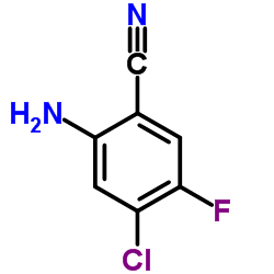 2-Amino-4-chloro-5-fluorobenzonitrile Structure