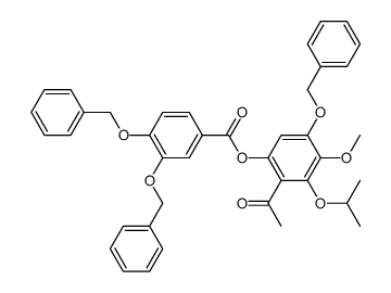 2-acetyl-5-(benzyloxy)-3-isopropoxy-4-methoxyphenyl 3,4-bis(benzyloxy)benzoate Structure