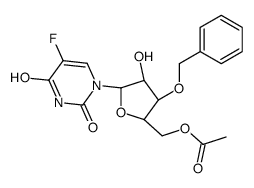 [(2R,3S,4R,5R)-5-(5-fluoro-2,4-dioxopyrimidin-1-yl)-4-hydroxy-3-phenylmethoxyoxolan-2-yl]methyl acetate结构式
