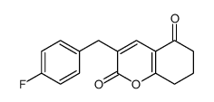 3-(4-氟苄基)-7,8-二氢-2H-色烯-2,5(6H)-二酮结构式