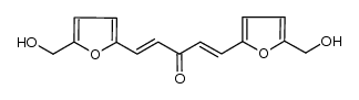 (1E,4E)-1,5-bis[5-(hydroxymethyl)furan-2-yl]penta-1,4-dien-3-one结构式