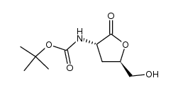 (2S,4R)-2-tert-butoxycarbonylamino-4-hydroxymethyl-4-butanolide Structure