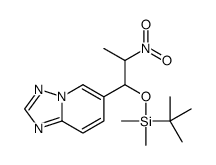 6-(1-((叔丁基二甲基甲硅烷基)氧基)-2-硝基丙基)-[1,2,4]噻唑并[1,5-a]吡啶结构式