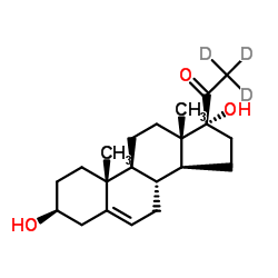 17a-Hydroxypregnenolone-d3 Structure