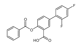 2-benzoyloxy-5-(2,4-difluorophenyl)benzoic acid Structure