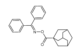 benzophenone O-adamantane-1-carbonyl oxime Structure