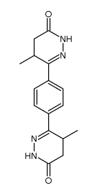 1,4-bis(5-methyl-3-oxo-2,3,4,5-tetrahydropyridazin-6-yl)-benzene结构式