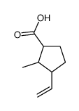 Cyclopentanecarboxylic acid, 3-ethenyl-2-methyl-结构式