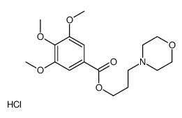 3-morpholin-4-ylpropyl 3,4,5-trimethoxybenzoate,hydrochloride Structure