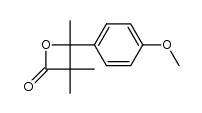 4-(4-methoxyphenyl)-3,3,4-trimethyloxetan-2-one结构式