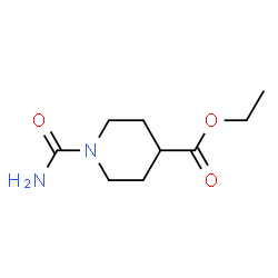 1-氨基甲酰基哌啶-4-甲酸乙酯结构式