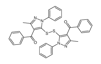 bis-(4-benzoyl-5-methyl-2-phenyl-2H-pyrazol-3-yl)-disulfide Structure
