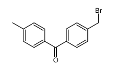 [4-(bromomethyl)phenyl]-(4-methylphenyl)methanone Structure