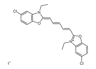 5,5'-dichloro-3,3'-diethyloxadicarbocyanine iodide Structure