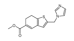 methyl 2-(1-imidazolylmethyl)-6,7-dihydrobenzothiophene-5-carboxylate结构式