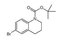 6-溴-3,4-二氢喹啉-1(2H)-羧酸叔丁酯结构式