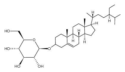 β-sitosterol 3-O-β-D-glucopyranoside Structure
