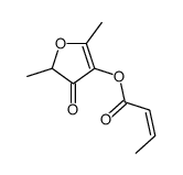(2,5-dimethyl-4-oxofuran-3-yl) but-2-enoate Structure