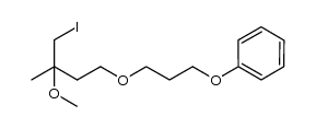 1-[3-(4-iodo-3-methoxy-3-methylbutoxy)propoxy]benzene Structure