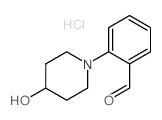 2-(4-羟基哌啶-1-基)苯甲醛盐酸盐结构式