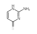 2-氨基嘧啶-4-硫醇结构式