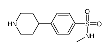 N-甲基-4-哌啶-4-基-苯磺酰胺结构式