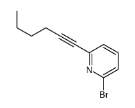 2-bromo-6-hex-1-ynylpyridine Structure