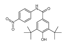 3,5-ditert-butyl-4-hydroxy-N-(4-nitrophenyl)benzamide结构式