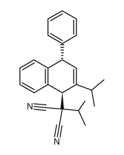 4-(1,1-dicyano-2-methylpropyl)-1-phenyl-3-isopropyl-1,4-dihydronaphthalene Structure